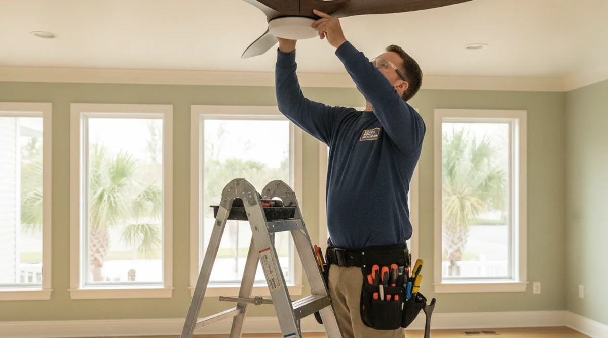 Ceiling fan installation and wiring Sumter SC