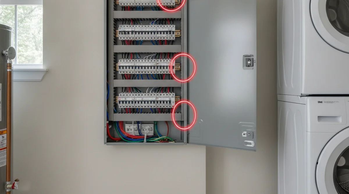 Dedicated circuit breakers in Sumter SC electrical panel