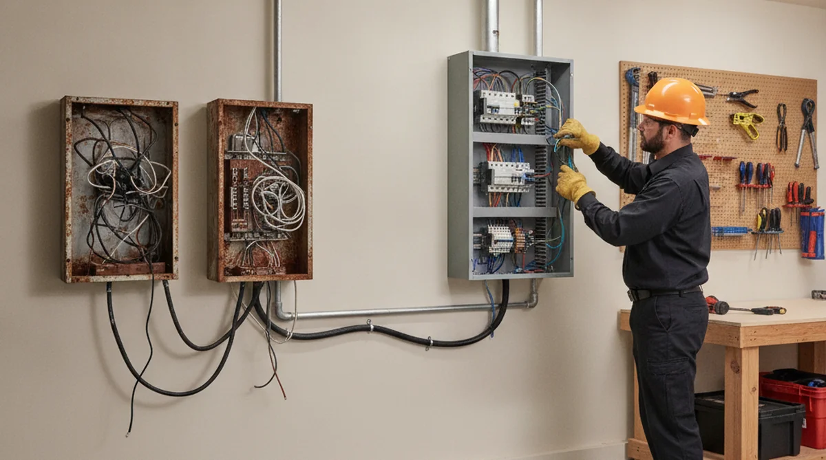 Electrical panel upgrade installation in Orangeburg SC home